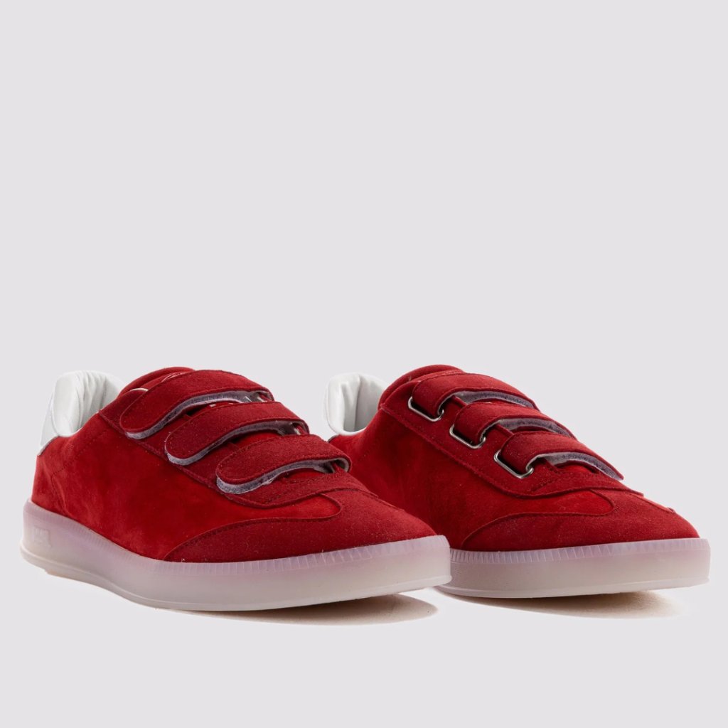 P448 Monza Velcro Sneaker In Coral Red — image 4 of 5
